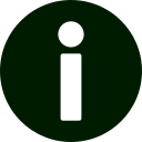 Círculo com a letra I representando informação
